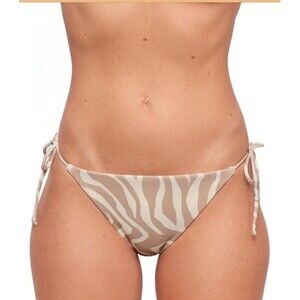 Sports Illustrated Swimsuit Reversible String Tie Side Bikini Bottom Zebra Pr XL